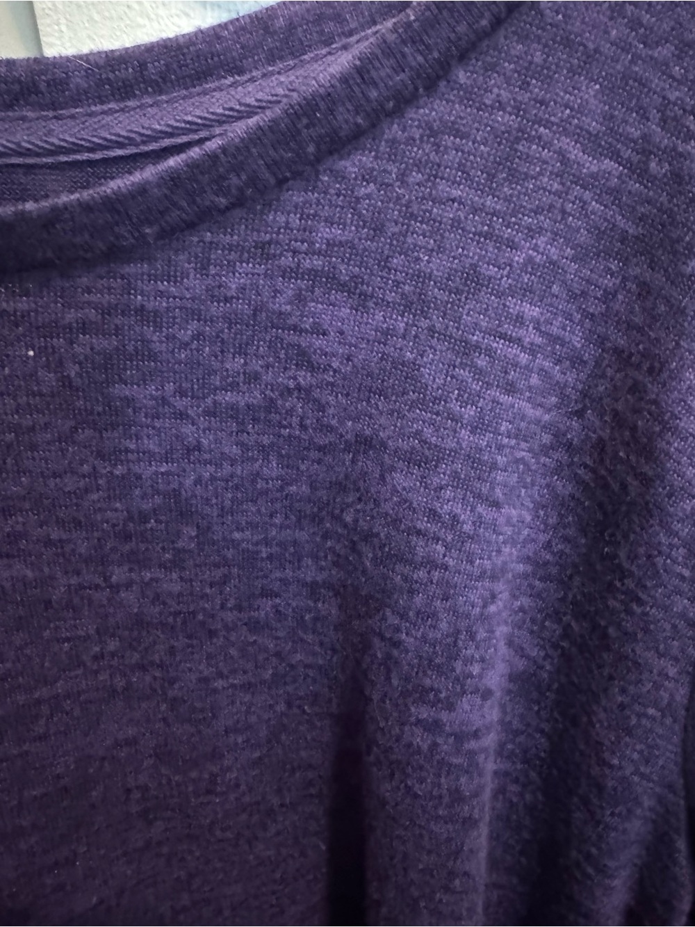 croft & barrow Purple Crewneck Knit Sweater